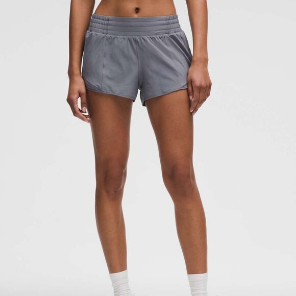 lululemon athletica Pants - Lululemon Gray Hotty Hot High-Rise Lined Short Size 0 - 51007